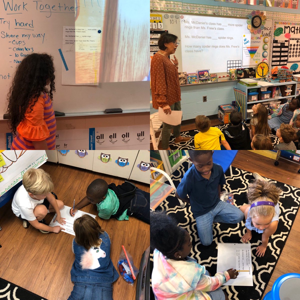 AMSTI_UM's tweet photo. Numberless word problems focus students on making sense of the problem. Computation is never an issue because students choose their own numbers! #differentiation #compareproblems #secondgrade #collaboration #amstiworks@ZTAedavis @egmackey @SCSAggies https://t.co/JgksacQKlv