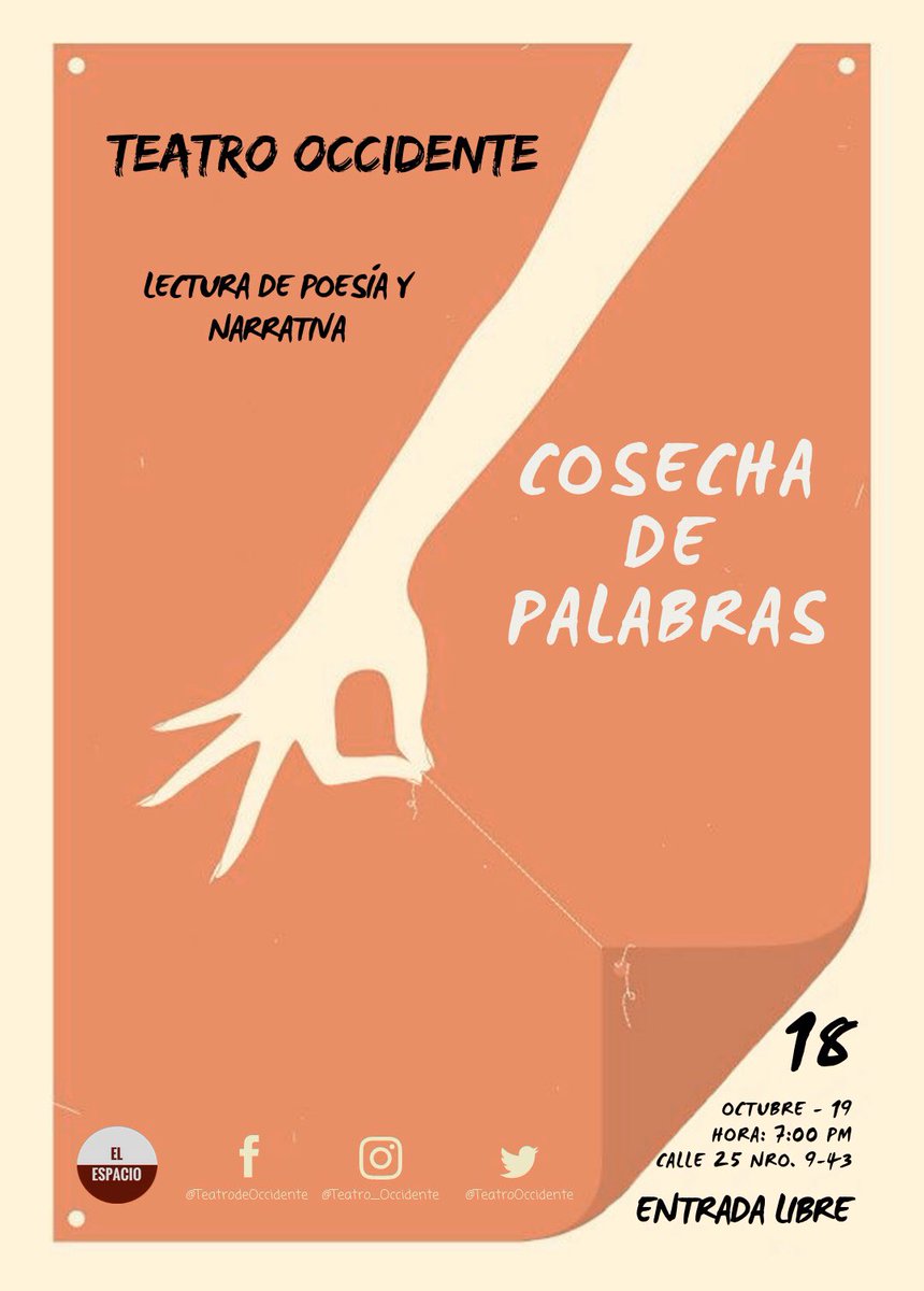 Todos el viernes a TEATRO OCCIDENTE