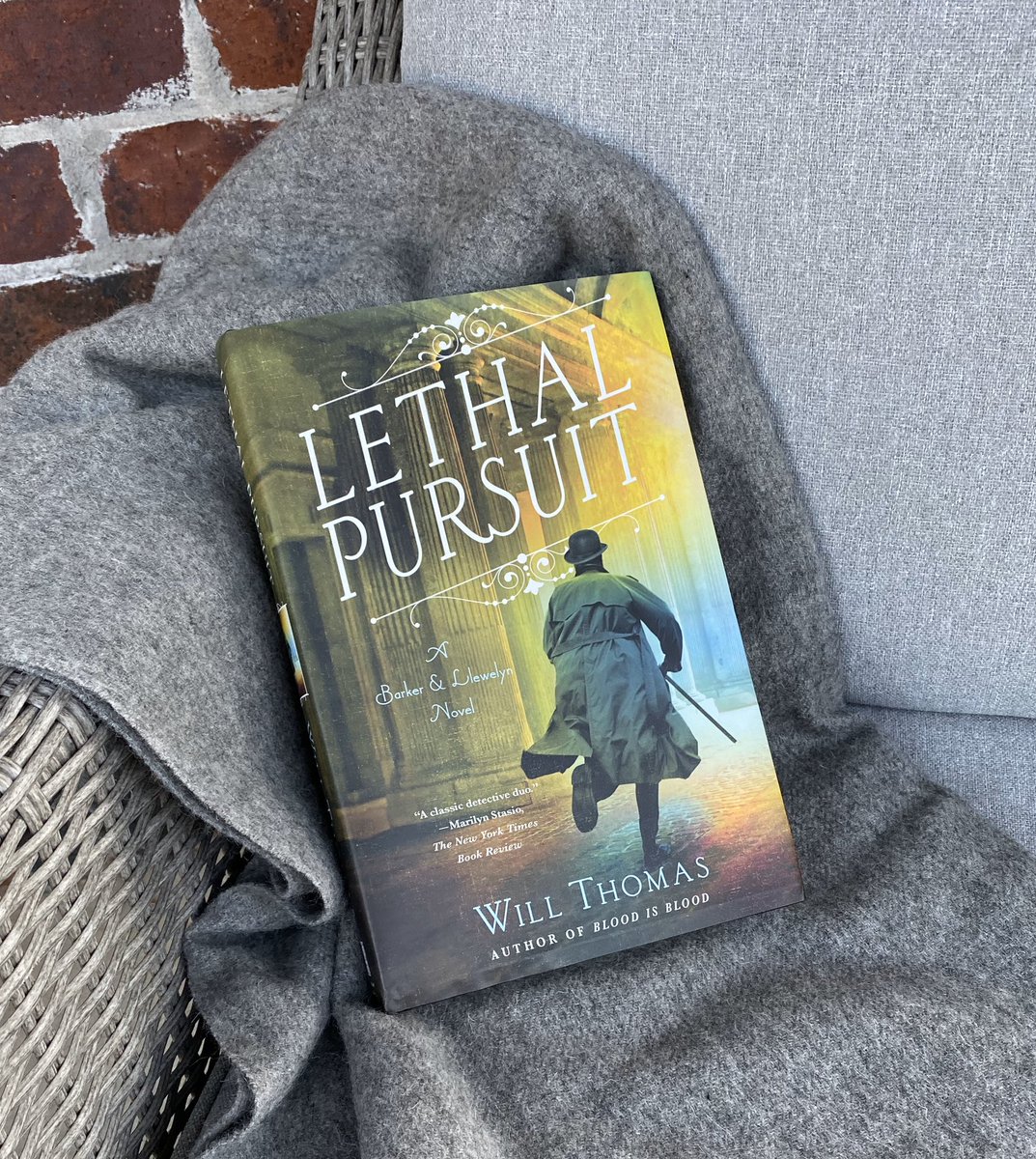 AuthorJuliaT's tweet photo. Look what arrived!  My husband’s 11th book in his Victorian mystery series, available in bookstores on November 12th.  Pre-order now.  It’s so much fun being on this adventure with him! #barkerandllewelyn #willthomasauthor #londonmysteries #bookshelf #bookclub https://t.co/RULcE9yqY1