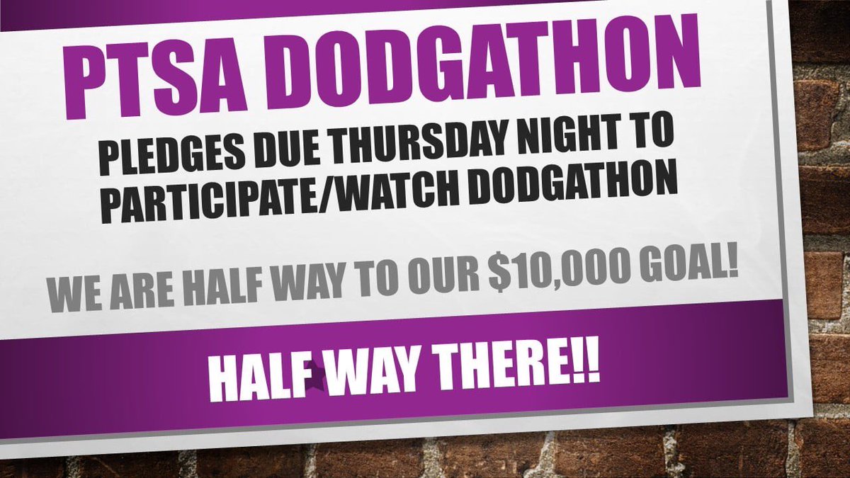 One more day to pledge! Get your pledges in by Thursday in order to play/watch the Dodgathon on Friday! Enjoy 2 periods of fun! $25 for an unlimited play wristband, $10 for a spectator wristband. Thank you for helping <a href="/RRMSRoyalKnight/">RRMS</a> dodgathon.com/donations/2019…