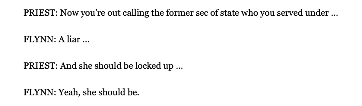 For all you lazy bastards (hehe) who don't like reading here's a little nudge... the interview is GOLD. #FreeGeneralFlynn