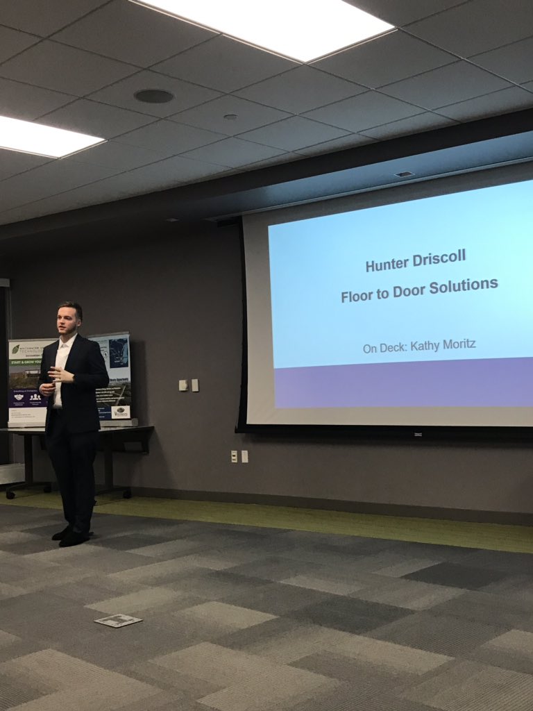 Now up, Hunter Driscoll with Floor to Door Solutions #UWWCEOElevatorPitch2019