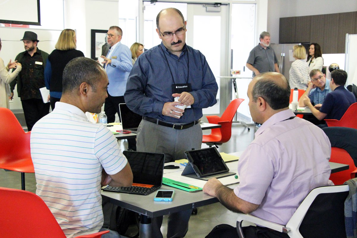 USCIovineYoung's tweet photo. The future is bright! K-12 educators and administrators across the nation convened at Iovine and Young Academy for a 2-day Apple Learning workshop led by IYA faculty. The topic? The future of schools. #usciya https://t.co/hWC1RbnrlQ
