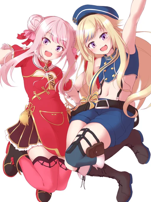 田中と鈴木 #VTuber #ヒメヒナ #田中ヒメ #鈴木ヒナ #ヒメヒナアート https://t.co/BL7Dk0iQ26 