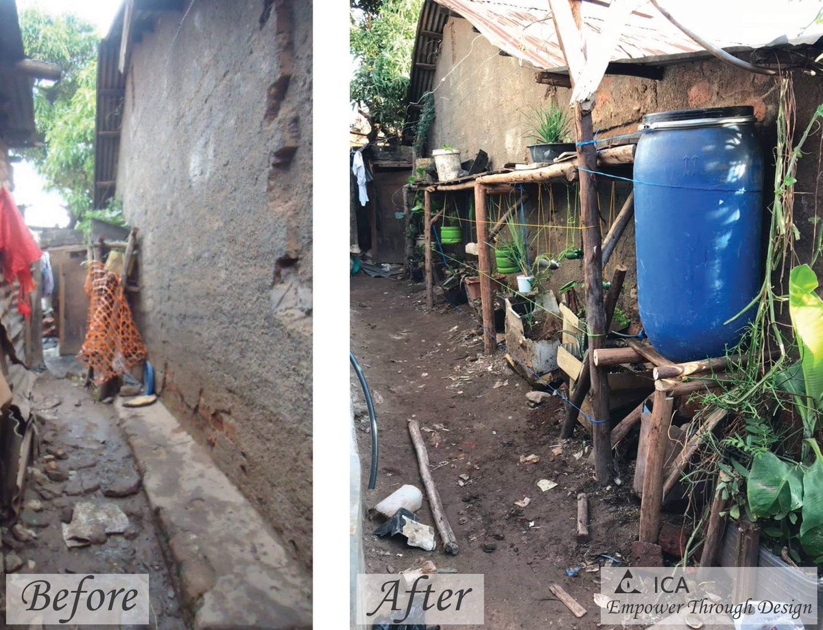 #TBThursday  A few months ago, we executed our urban agriculture project in Katanga -The ICA "flexi-shelf".
Together with our cliet Jaaja Namasole (Dagala), we came up with a simple design to help her expand her home garden.