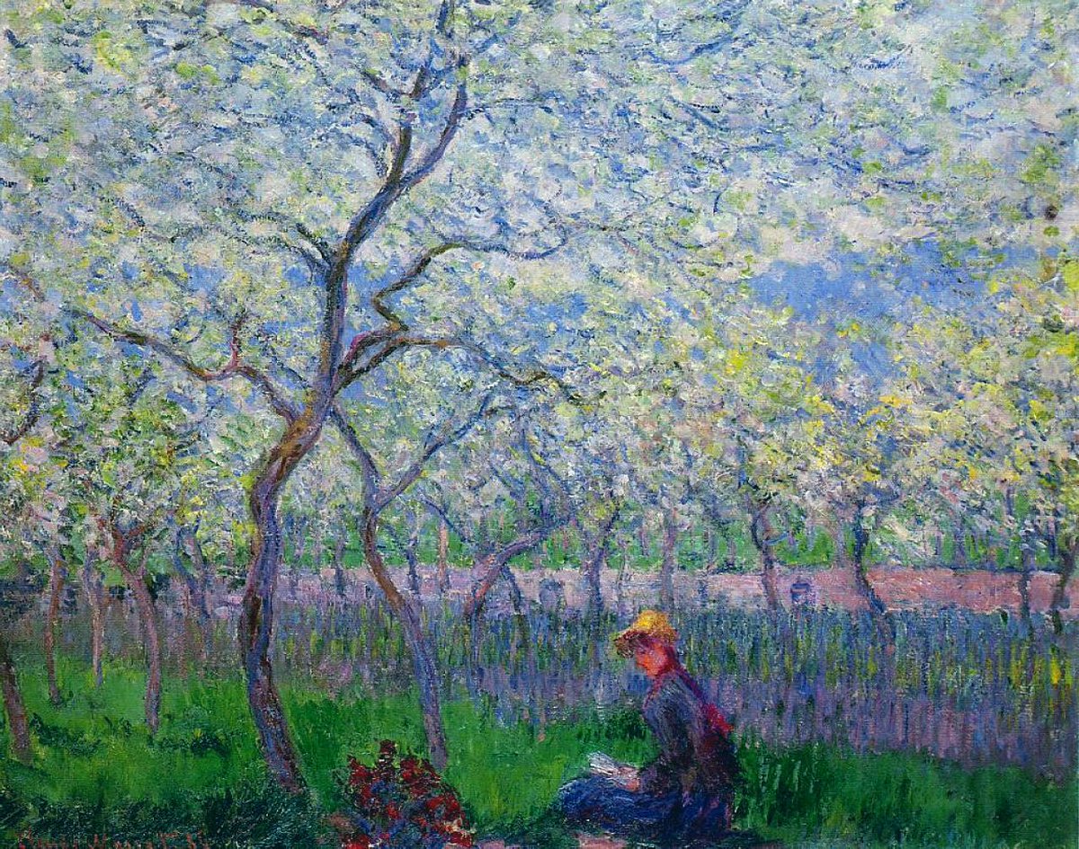 ArtSparkStudio's tweet photo. RT @artistmonet: An Orchard in Spring, 1886 #claudemonet #monet https://t.co/Pd5gNJCPRw