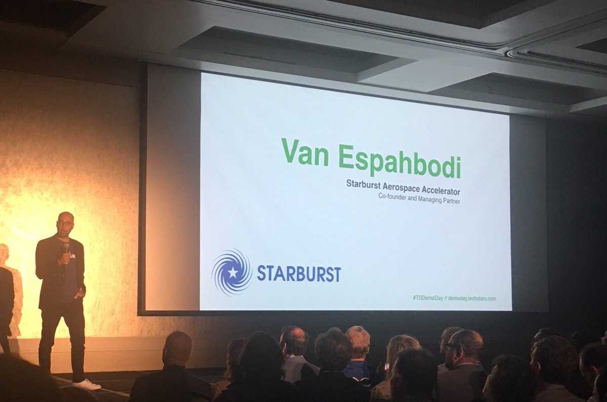 IET_SoCal's tweet photo. Introductory remarks from @AF_SMC @NASAJPL @starburstaero @techstars as #TSDemoDay kicks off @casciencecenter #techstarsstarburst https://t.co/3ZsUxMnffs