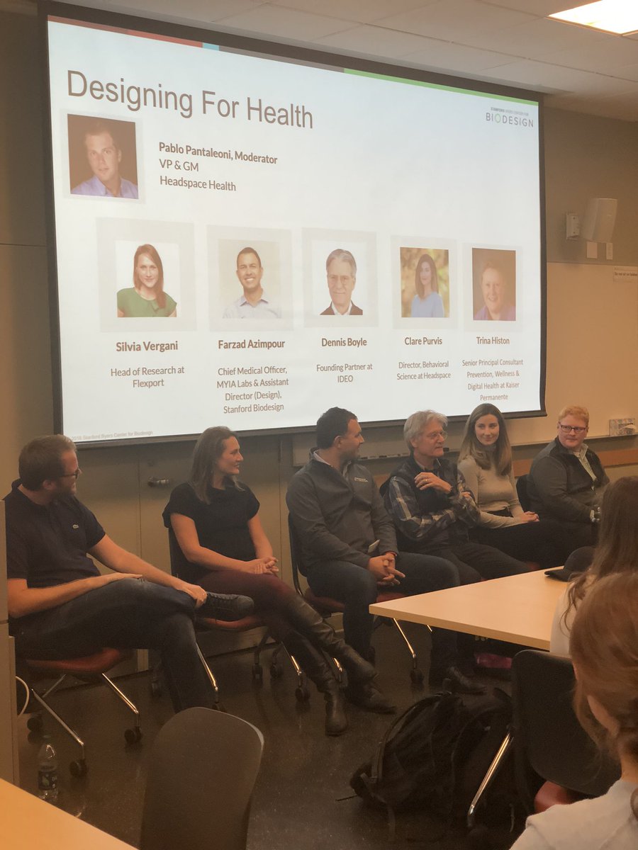 DrAalami's tweet photo. Amazing @SUBiodesign for Digital Health course today with powerhouse IDEO design team @PabloPanta Farzad Azumpour, Dennis Boyle, Clare Purvis and Trina Histon! https://t.co/06bNB9wxwN