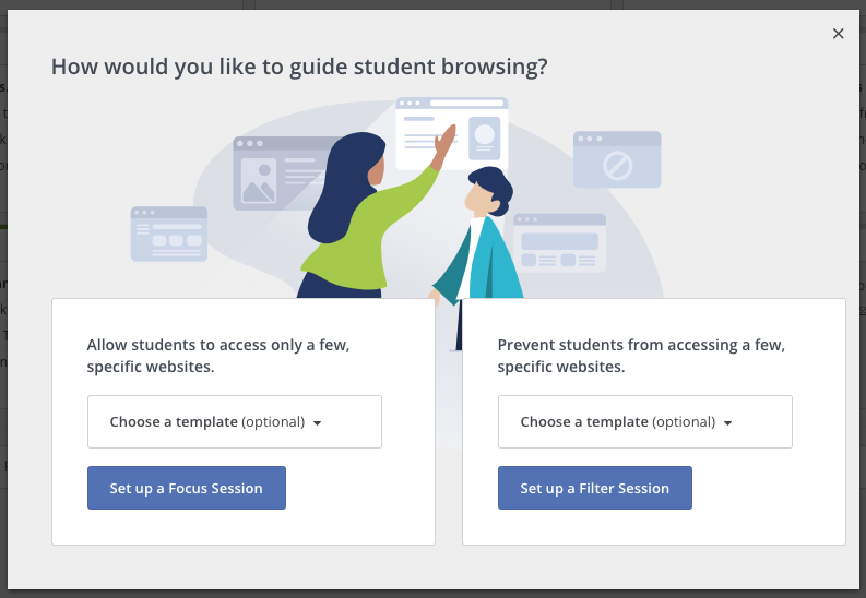hapara_team's tweet photo. Focused Session or Filtered Session? See how both tools in Guide Browsing help you model digital skills for your learners! #modellearning #techtips #techtools #onlinelearning https://t.co/zgTsRikRLr https://t.co/9kD358bwJN