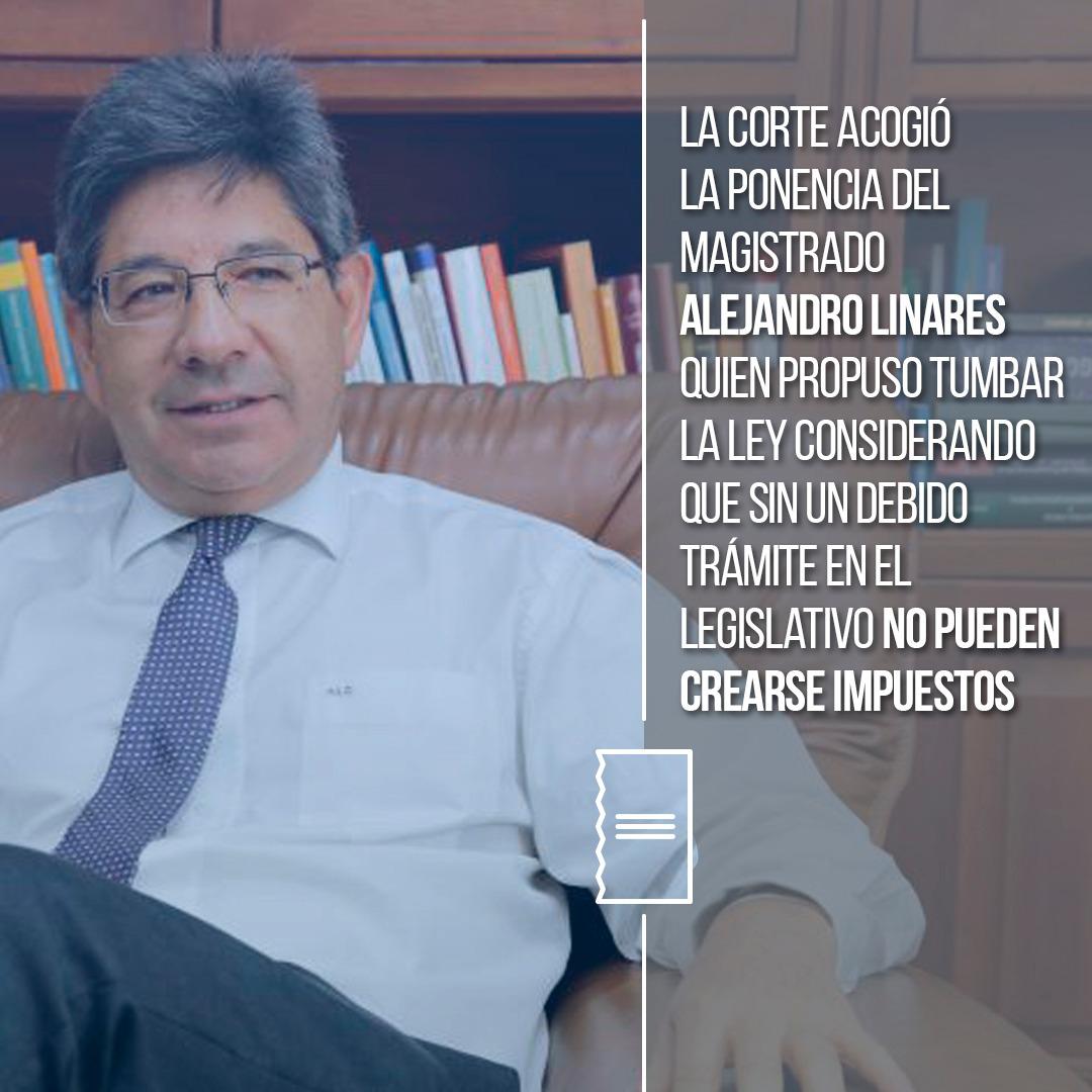 ⚠️ Atención ⚠️ La Corte Constitucional decidió este miércoles hundir por completo la ley de financiamiento, una de las leyes claves para el gobierno de <a href="/IvanDuque/">Iván Duque 🇨🇴</a>. En esta infografía les explicamos los detalles de la decisión 💸