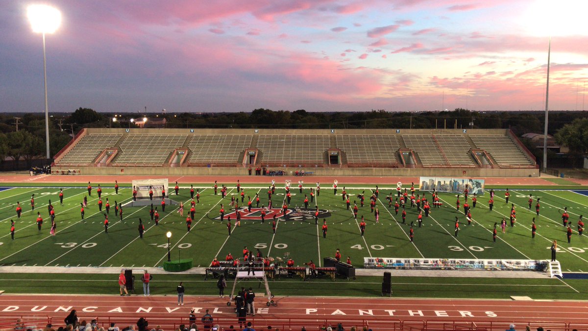 Ready to see MacArthur HS in region 20 UIL marching competition at Duncanville high school. Go MacArthur Band.