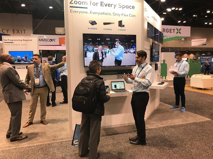 mlmcguire9's tweet photo. UC never had it so good. The Crestron Flex smart soundbar delivers all the benefits of the native Zoom Rooms experience in a simple turnkey solution. #CrestronEducause2019 #Educause2019 #EDU19 https://t.co/hB5pZN0i8J