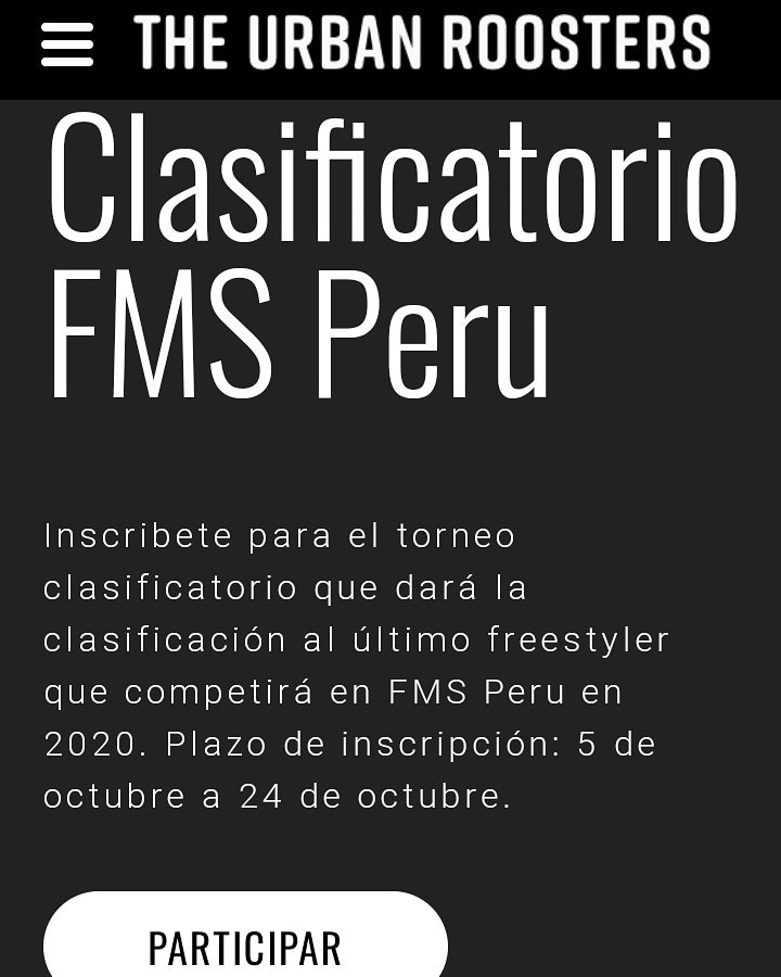 RapstyleSJL's tweet photo. #Rapstyle Informa: Las audiciones vía @urbanroosters hacía las Clasificatoria @fmsperu_oficial por el 10mo participante estará vigente hasta Jueves 24 de Octubre 🔥🔥 son 06 cupos vía web hacia el torneo final que se realizará el 01 de Diciembre 2018
Link https://t.co/0P9u3Gvmlr https://t.co/wOmV26VCJg