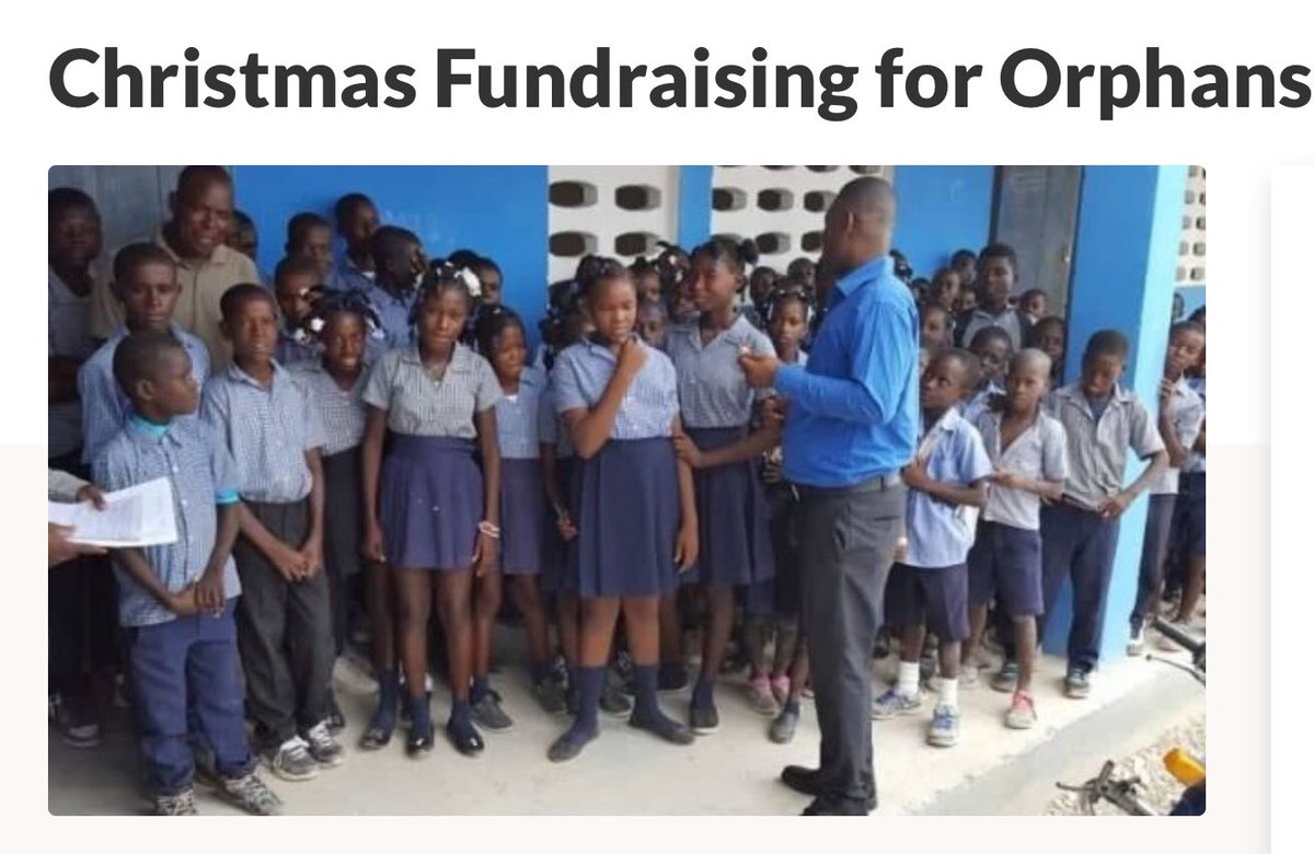 RussFederico's tweet photo. Our friend Elizabeth is going home to Haiti for Christmas. Please help her fund these Christmas Dreams. Every child should have a wonderful and Merry Christmas! Here’s the link. 
https://t.co/ggyWDIjjkJ #thanks #give #love #James1:27 https://t.co/agBE2Fcup9
