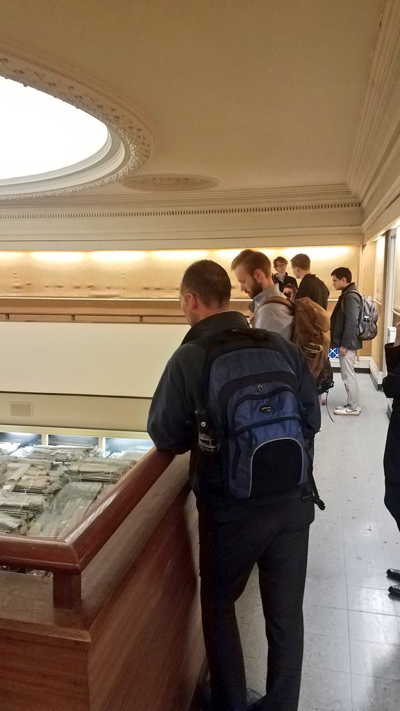 kdlucas04's tweet photo. #DocumentationDay for the @DoITBoston #CitywideAnalyticsTeam means that @BPLBoston was our #todaysoffice. And by that, I mean the KBL...+ the rafters. #CivicData https://t.co/IQNSGcOzZU