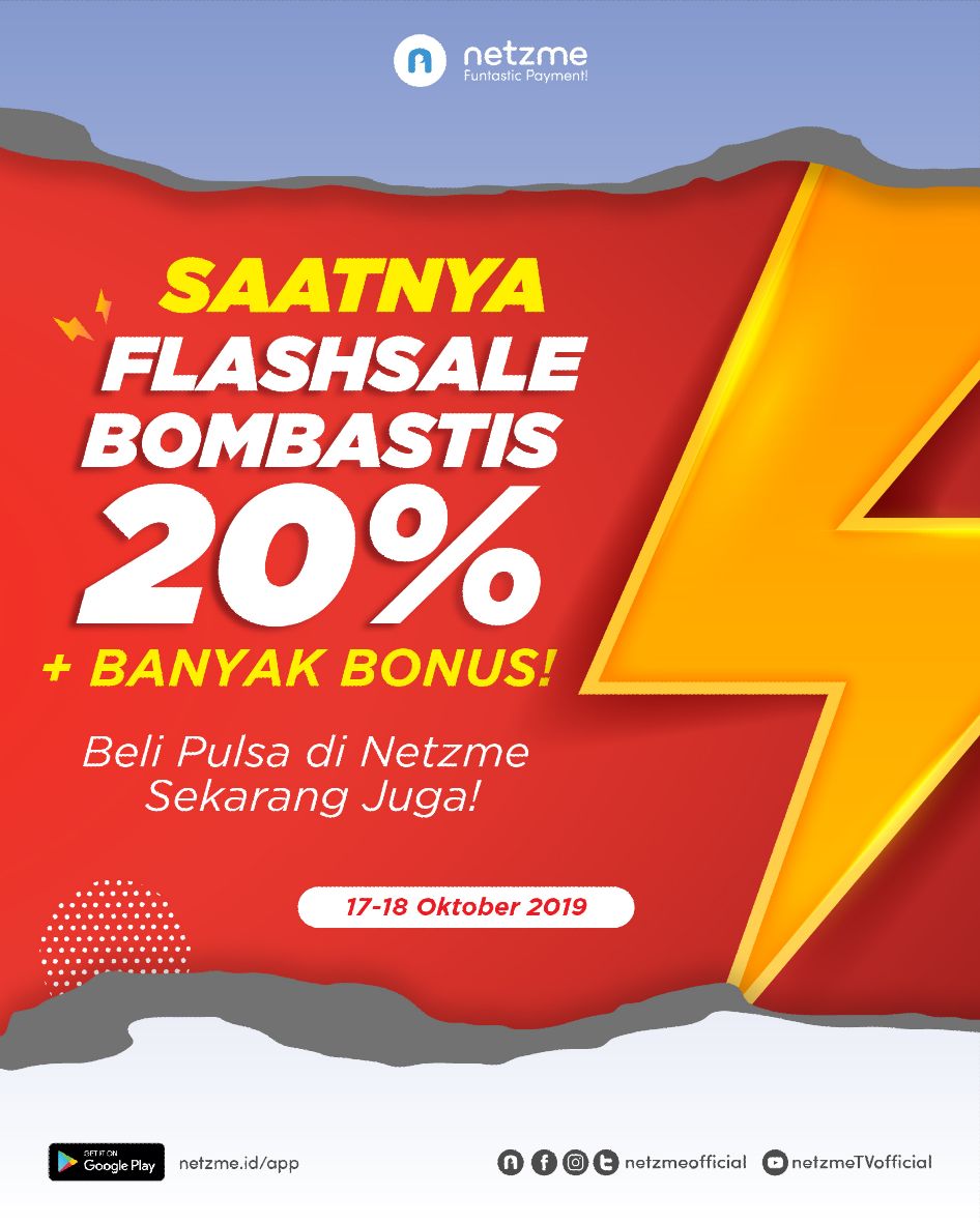 netzmeofficial's tweet photo. INI SAATNYA!

Kalem gaess, Flash Sale di mulai pukul 10:00 WIB. Sudah siap?

Tag temen-temen kamu biar #JadikanNyata #HematRameRame 🥳

#pulsa #pulsamurah #ppob #agen #agenpulsa #netzme #fintech #flashsale #flashsalepulsa https://t.co/zKEcaLPV9A