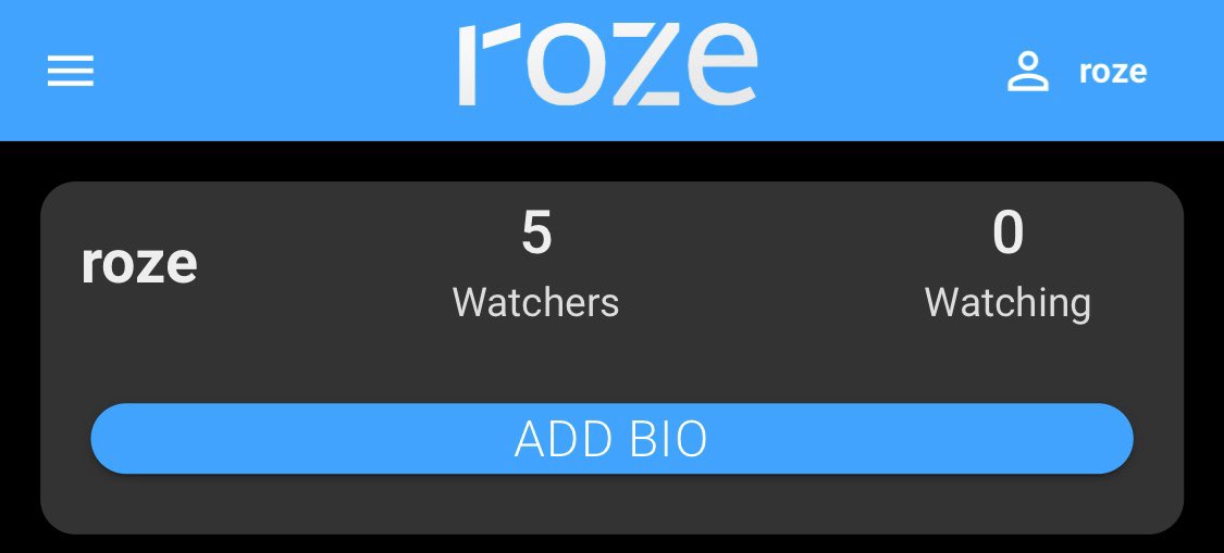 rozeio's tweet image. ✅ New feature

Now you can add your own bio!