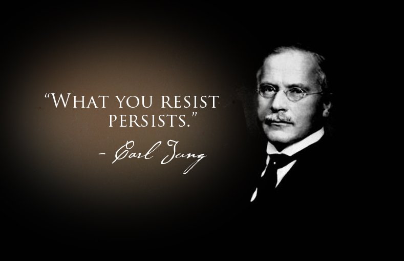 The more you resist anything in life, the more you bring it to you. Stop resisting what you don't want and welcome the things you do want.