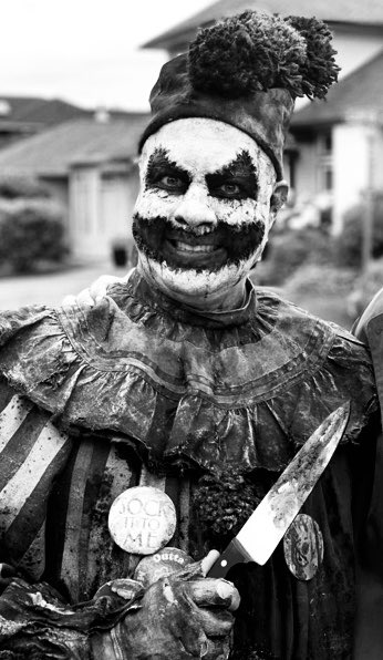 Clowns still freak me out...even after 14 seasons of <a href="/cw_spn/">Supernatural</a> 😏
“Crowley Jr” is cracking me up though!