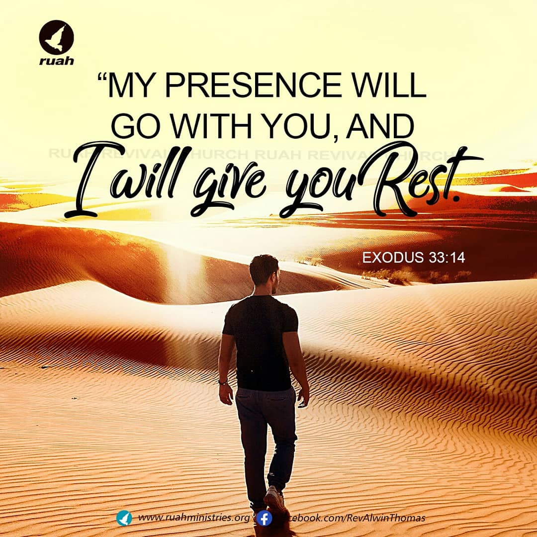 Alwin Thomas On Twitter: "When God's Presence Intervenes In Your Situation;  That Long Lasted Battle Comes To An End; And You Will Find Rest! All Your  Enemies Will Be Defeated In The
