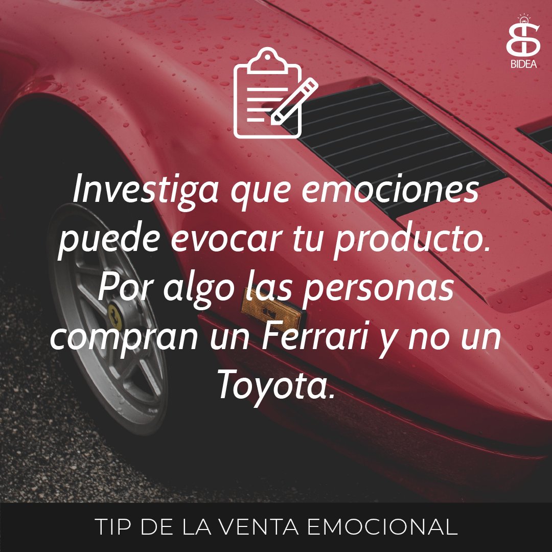 VentasBidea's tweet photo. Cada compra se da gracias a una emoción del cliente ❤️🎁 La tarea del vendedor es encontrar la emoción que conecta con su servicio o producto💪💪
#Ventas #negociación #marketing #ventab2b #ventadigital #retail #wallstreet #negocios #sales #garyvee #jordanbelfort #grantcardone https://t.co/pYKYh1Jqpk
