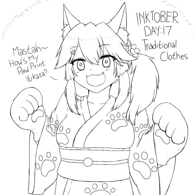 FGO Inktober Day 17 Traditional Clothes
Yukata Cat
#タマモキャット #キャス狐 