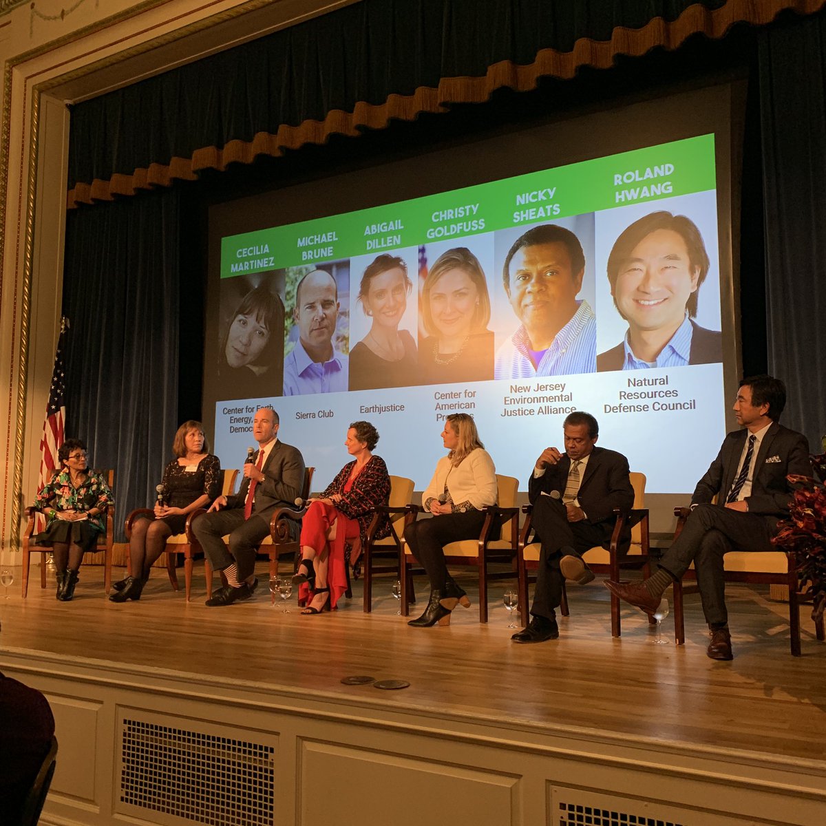 RamonCruzDiaz's tweet photo. Important to dismantle the structures that for too long allowed injustices such as enjoying clean water or air based on income or race - @bruneski of @SierraClub @weact4ej #weactgala for an Equitable and Just National Climate Platform between green groups and the EJ movement https://t.co/NVzE717ebk