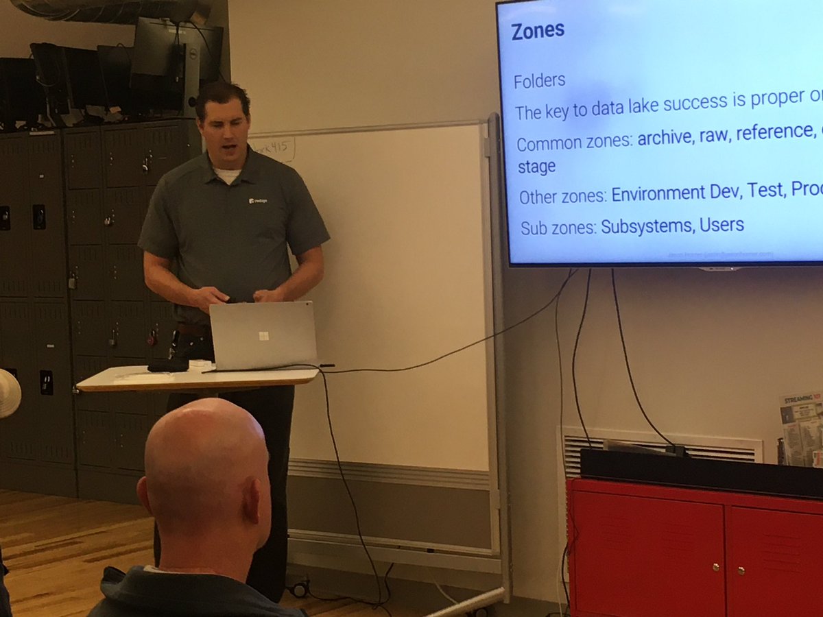 SpringsSQL's tweet image. We’re getting a good explanation from @jasonhorner of what makes a Data Lake and what keeps it from becoming a data swamp!  #springssql