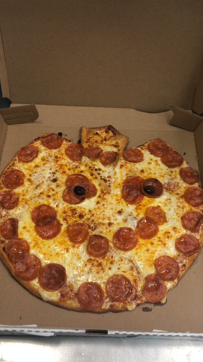 jack o lantern pizza only at Papa John’s 

try for only $11