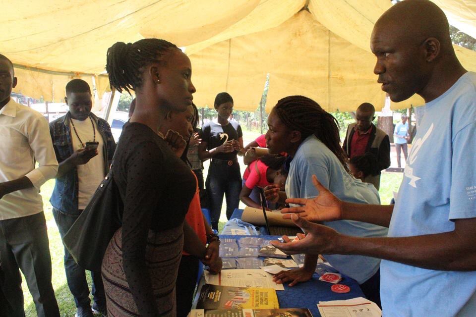 KYUTraffickOrg's tweet photo. #TBT. Today we look back on our #HumanTrafficking Awareness Tent that we held last year at @kyambogou , We are looking forward to a deeper discussion tommorow as we hold a similar awareness event. We kick off at 9am see you there! #StudentsAgainstTrafficking @McCainInstitute https://t.co/DqWXe5zAPI