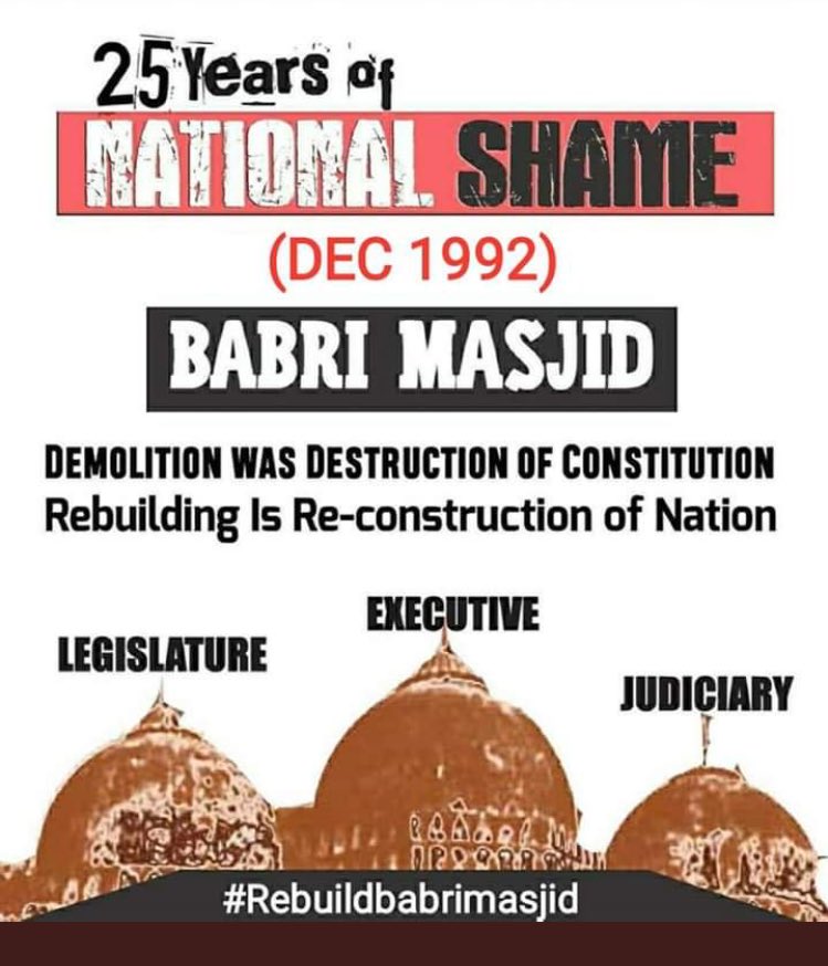 SssSHAFEEQ's tweet photo. Nation want justice! 
#RebuildBabriMasjid 
#RebuildNation https://t.co/juOcjLKuEI