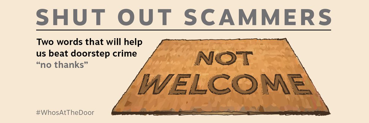 nwatchscotland's tweet photo. Be alert, doorstep criminals are operating in your area.
Doorstep crime is an invasive & impactful crime. Anyone can be targeted by opportunist criminals.
Check out our safety advice - https://t.co/jkq3kD8yOH
#WhosAtTheDoor #ShutOutScammers #TSScot #AgainstScams #SCSN2 https://t.co/G03ec0lwIE