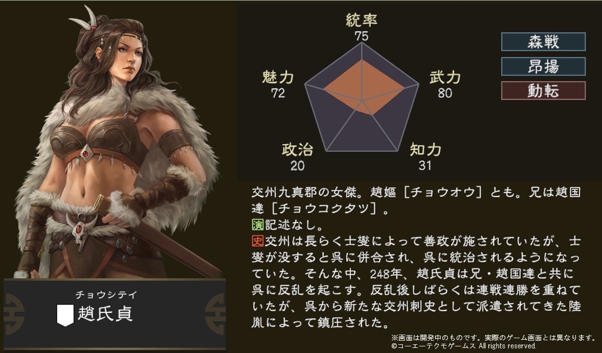 三國志14 追加武将紹介