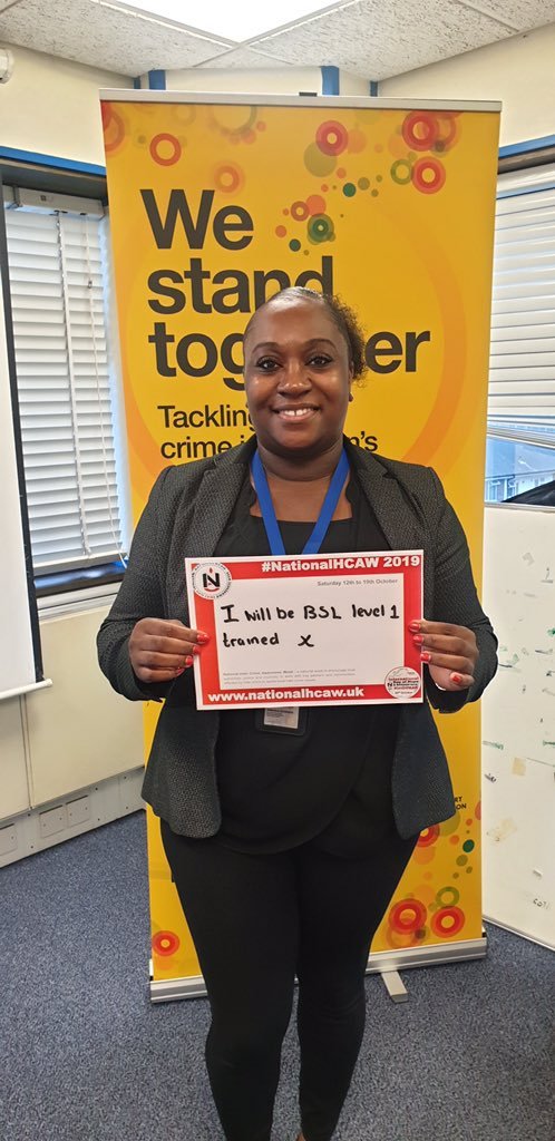 Creating a world without barriers is something we all want. These lovely ladies from our licensing team, Somali Community Engagement &amp; Safeguarding team are going to do just that. Becoming deaf aware &amp; learning #Commitment #BSL <a href="/NationalHCAW/">Anti-hate charity 17-24-30 NationalHCAW (1184819)</a>
 <a href="/stophateuk/">Stop Hate UK</a>
 <a href="/GetDeafAware/">Get Deaf Aware</a>