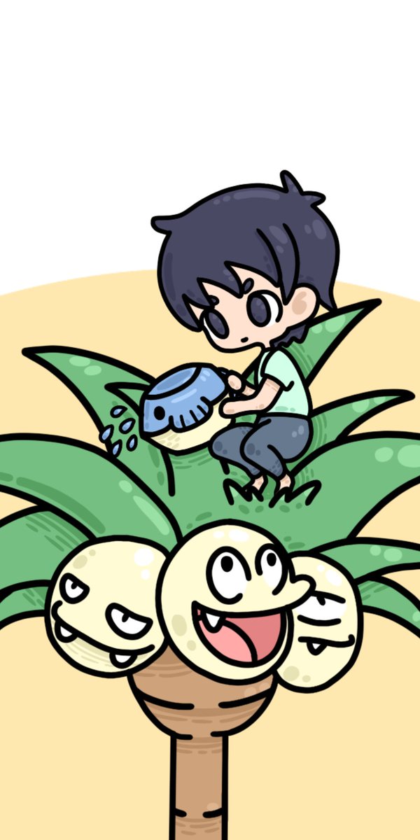 TinkyWhiskey's tweet photo. Day 14: Overgrown 🌱🚿
No sabía muy bien que dibujar en este así que por qué no una palmera.
#inktober #inktober2019 #pokemon #exeggutoralola https://t.co/KHH3dLIvhO