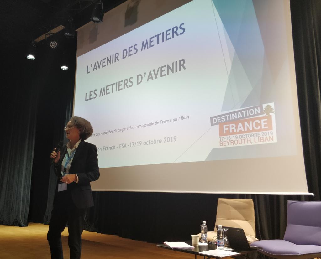 mariechamoreau's tweet photo. Ouverture du Salon "Destination France" par Elisabeth Gay, Attachée de coopération universitaire - Beyrouth, Liban. @CampusFrance  #destinationfrance https://t.co/urQ0rsxhjr