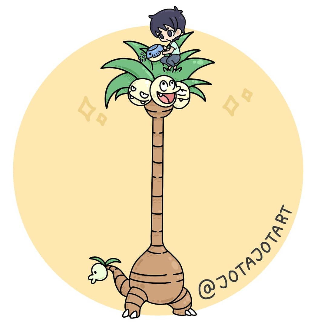 TinkyWhiskey's tweet photo. Day 14: Overgrown 🌱🚿
No sabía muy bien que dibujar en este así que por qué no una palmera.
#inktober #inktober2019 #pokemon #exeggutoralola https://t.co/KHH3dLIvhO
