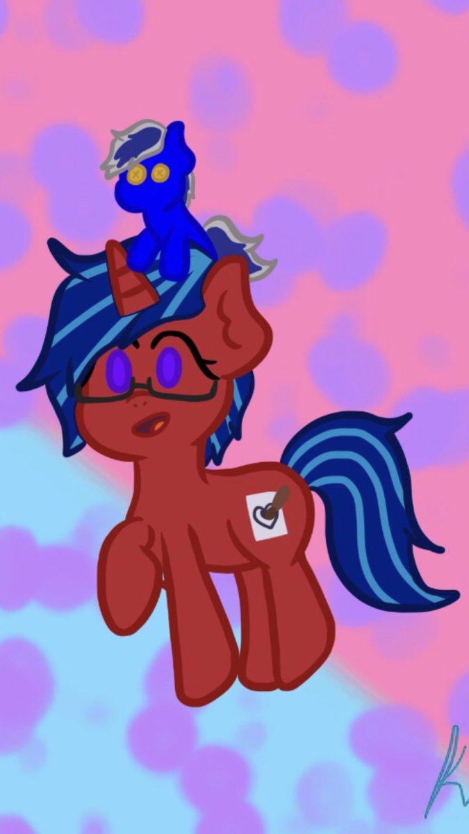 K_a_t_a_s_t_i_c's tweet image. I’ve been wanting to draw this for a while lol I finally did it! I love it so much it’s adorable 💙❤️💙❤️ @moon_derp