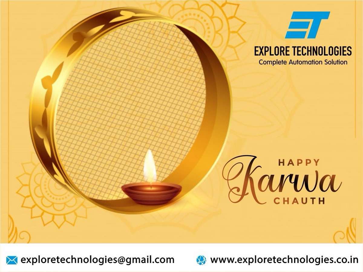 Exploretechs's tweet photo. We wish you all a very Happy Karwa Chauth.
#KarwaChauth  #festivalseason #automationbenefits #technology #Productiontime #engineering  #industry #artificialintelligence #machinelearning #industrialautomation #ExploreTechnologies #Noida #ncr #UttarPradesh https://t.co/KK99oUgql9