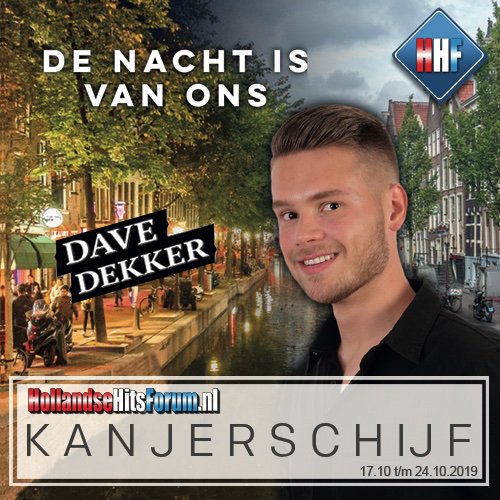 #Davedekker kan de donderdagmorgen lekker beginnen, want hij heeft de #Kanjerschijf bij <a href="/HHFnederland/">HollandseHitsForum</a> met zijn nieuwe single #Denachtisvanons