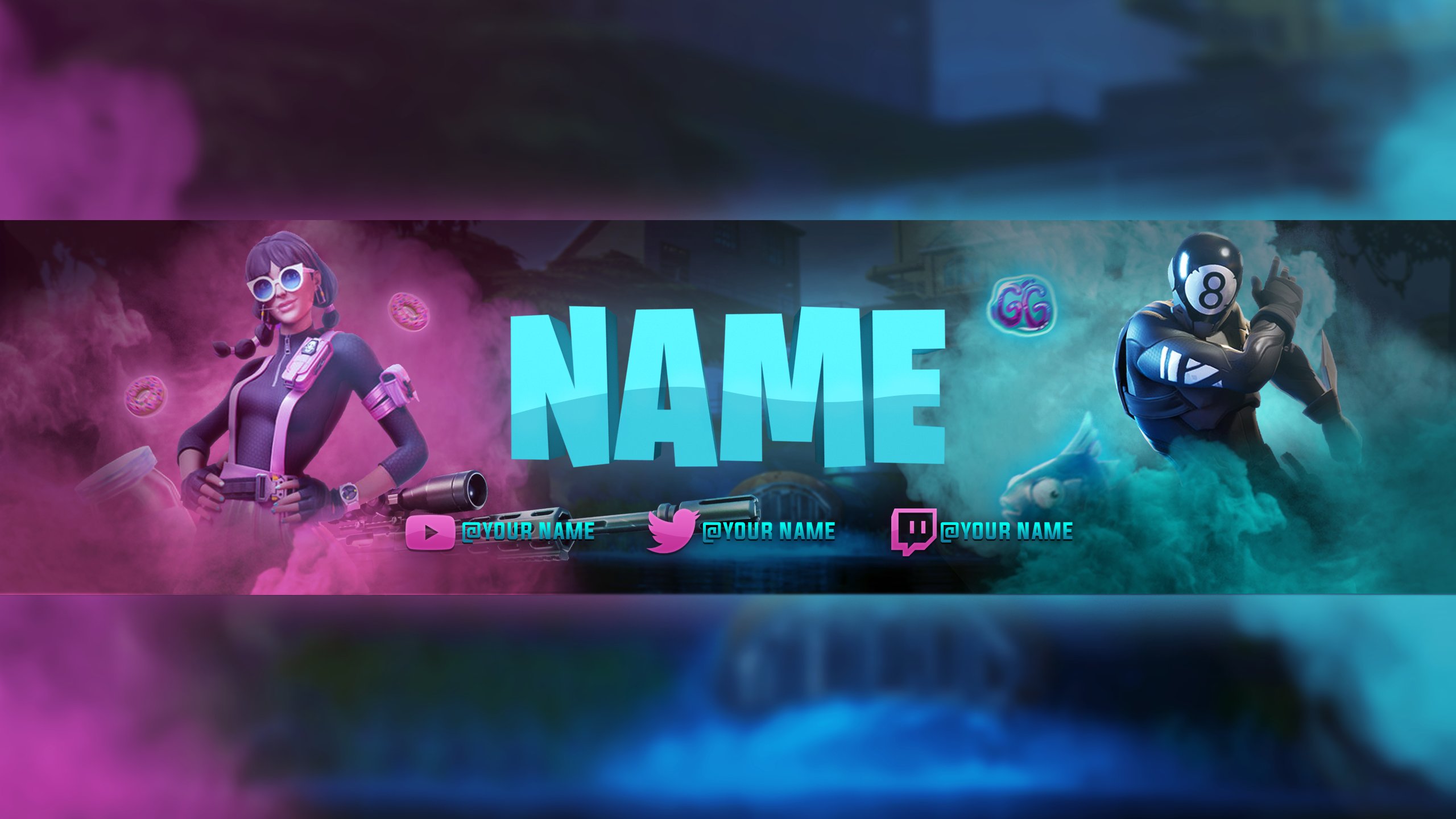 Fortnite Youtube Banner No Text 2560x1440