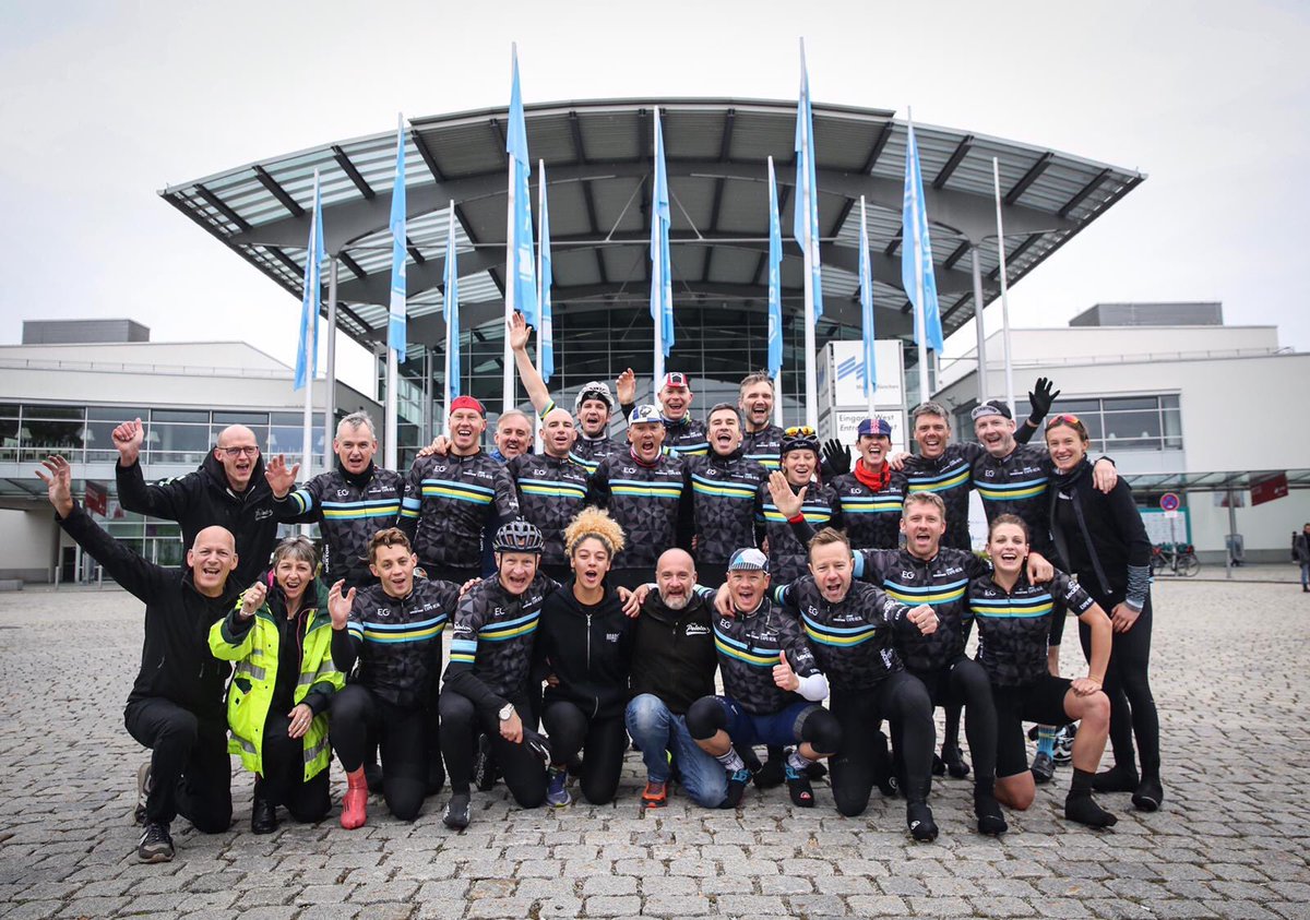 Well Done to the riders of the @clubpeloton Zurich - Munich ride! 

Battling the rain, wind, all the hills &amp; still smiling ☔️

Thank you Tasha for all your hard work and to @megaitch, swapping her massage couch for ride leader duties &amp; totally smashing it 💪🏼