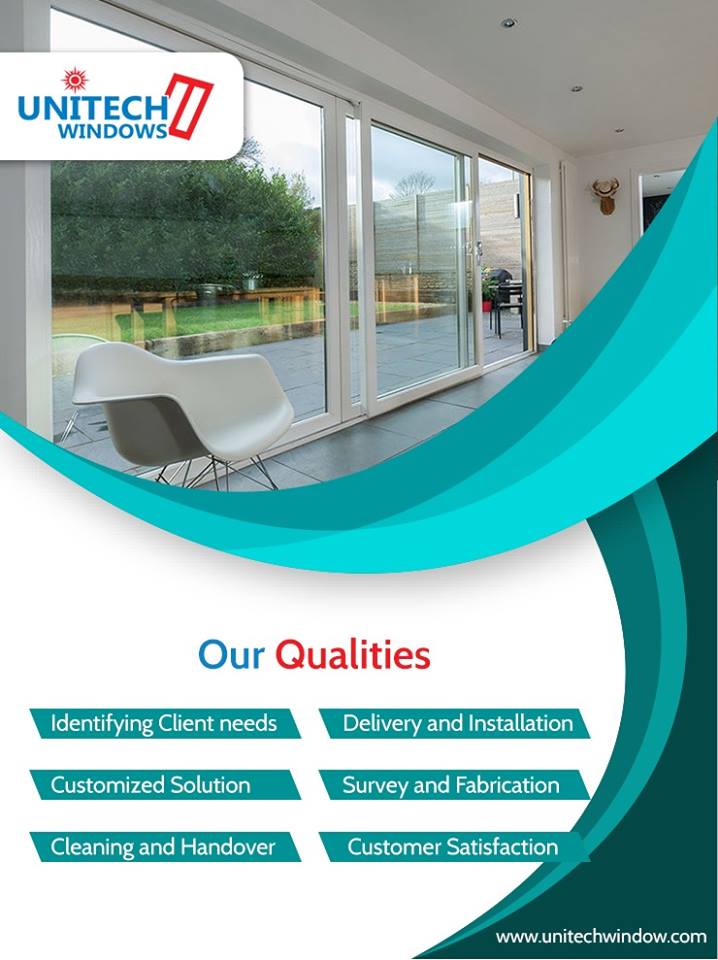 Our Qualities
1.Identifying client needs
2. Delivery and Installation
3.Customized solution
4.Survey and fabrication
5. Cleaning and handover
6.Customer satisfaction
Facebook(Unitechwindows)Instagram(unitechwindowsoffice)
#unitechwindows #strength #doors #windows #upvc #qualities