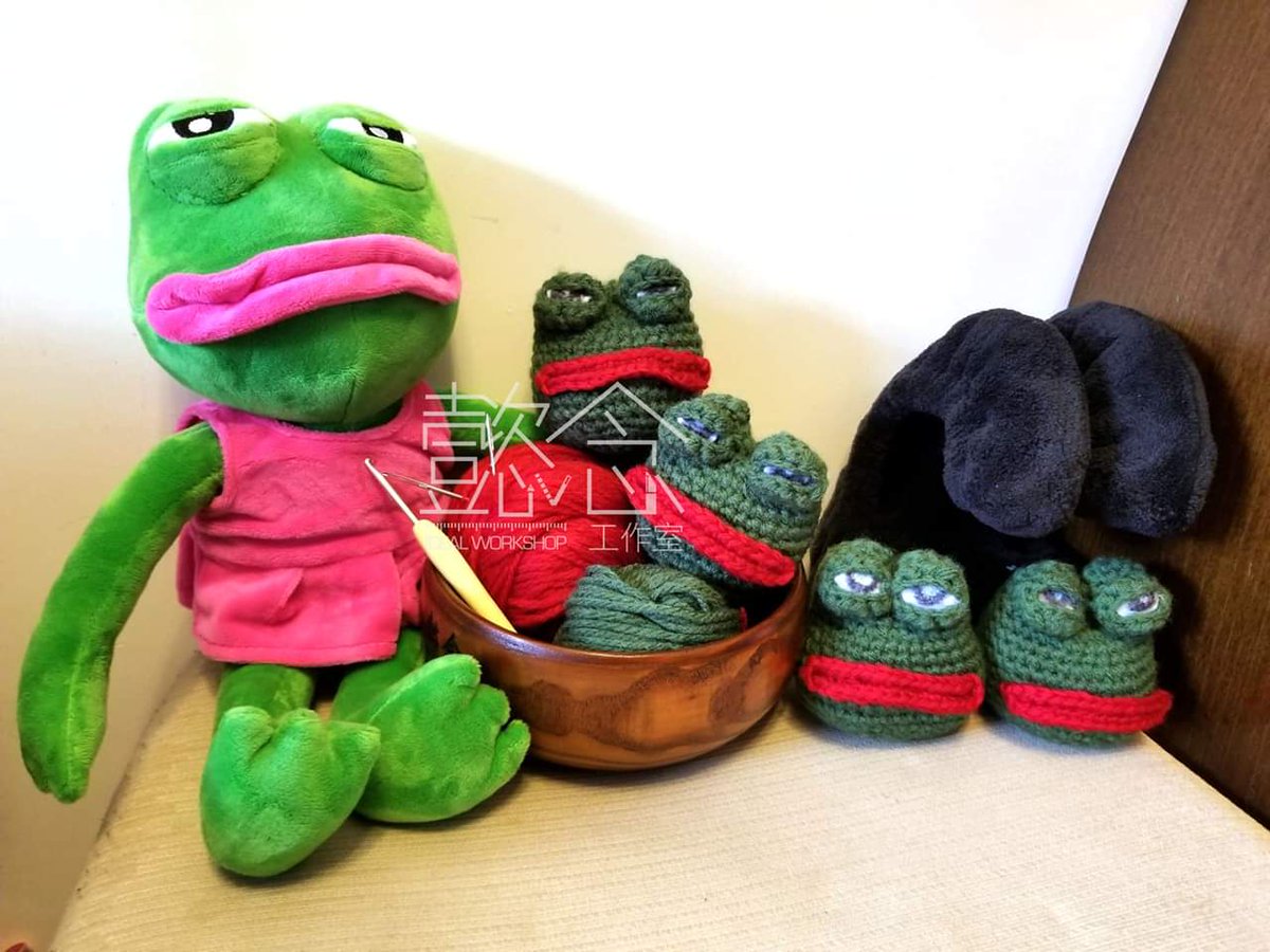 哇哇哇! PePe 蛙!

材料包。成品。工作坊

*** 扣除成本, 收益捐予 『星火同盟』*** 

~~~~~~~~~~ ~~~~~~~~~~

歡迎留言或 PM 查詢 😁
**材料包及成品數量有限, 售完即止**

#香港加油
#希望在明天
#pepethefrog
#hkaddoil
#hkdiy
#amigurumi 
#星火同盟 
#手作坊
#本地設計