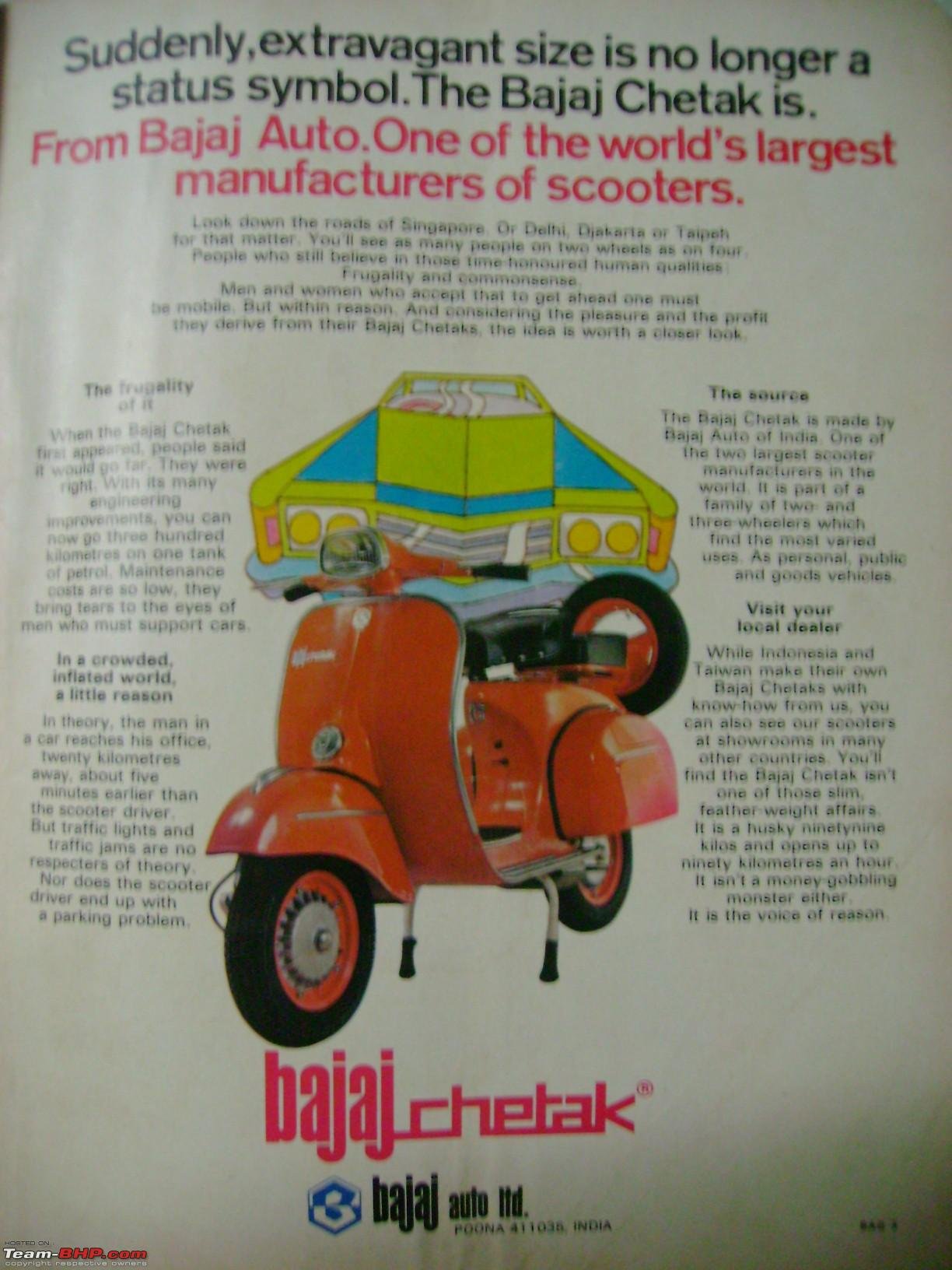 Karthik 🇮🇳 on X: "2/5 1. The electric variant of the Bajaj Chetak feels  exactly like Bollywood composer Tanishk Bagchi recreating (yet) another 80s  song with present-day zing. The current generation would