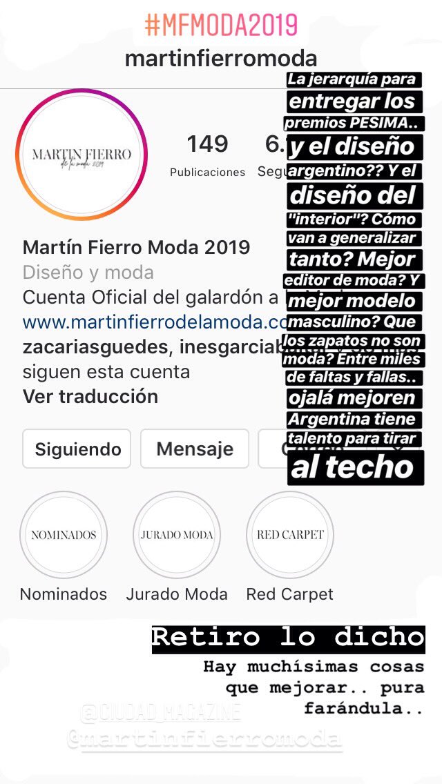 RO_DI_VA's tweet photo. Retiro lo dicho.. le falta muuucho @ciudad_magazine #MFModa2019 #MartinFierrodelaModa https://t.co/cphe6oqoh1