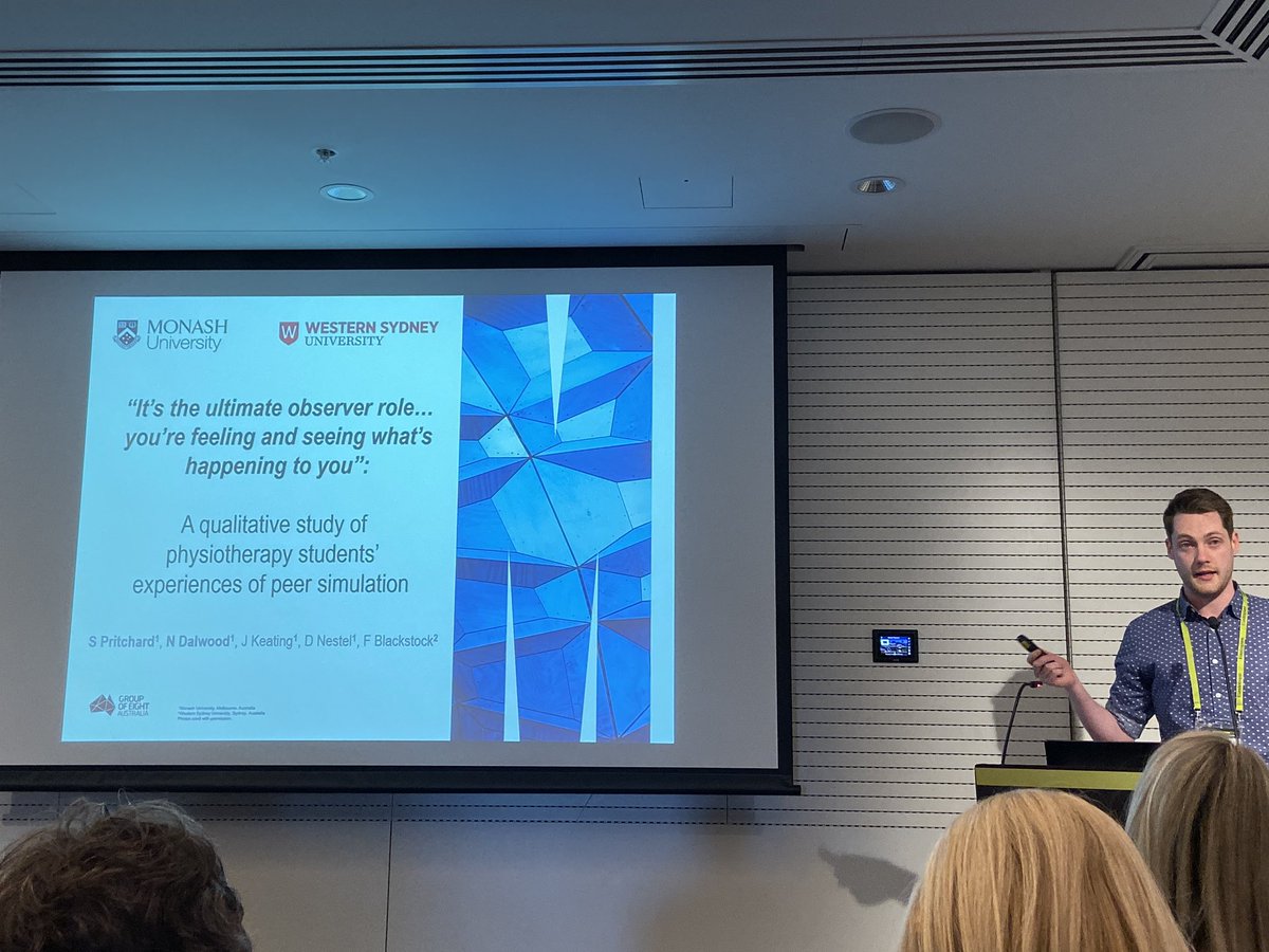 suzannegough1's tweet photo. Peer simulation-based education works #transformations2019 Experiences and perspectives by Shane Pritchard @DebraNestel Impressions - #valuable #realistic #different https://t.co/R05QXpBxQJ