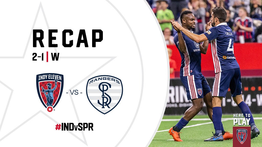 IndyEleven's tweet photo. 📰 RECAP | Victory in Regular Season Finale Clinches Home Opener in @USLChampionship Playoffs

📝 Story, stats, highlights and more...➡️ https://t.co/qTrzzBq4Vp

#INDvSPR | #HereToPlay | #IndyForever https://t.co/rFETGcywwQ
