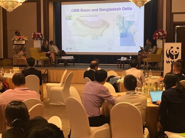 <a href="/skrokon/">Sheikh Rokon</a> @ #RAD conference in Bangkok

Bangladesh wisdom:
rivers like snakes they move naturally
natural erosion of rivers is good 

if you hurt their head they will wiggle their tail 
some human interventions will cause serious erosion 
bad for nature &amp; people

<a href="/WWFLeadWater/">WWF Water 💧🐟</a>