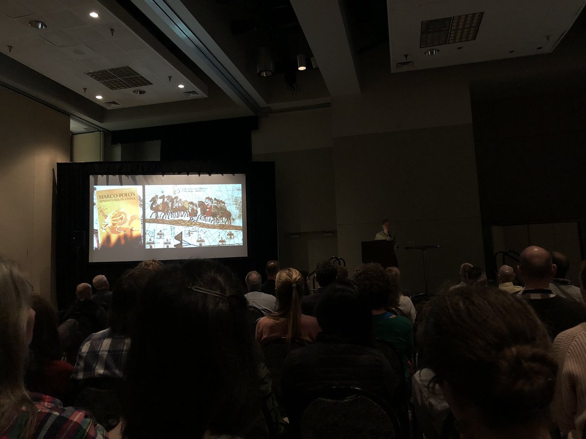 CartoNard's tweet photo. Incredibly moving keynote from @kateonmars! Feeling seriously inspired and will definitely check out the book. #nacis2019 https://t.co/7LtbevXLuJ
